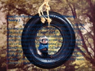 ???????????????? ? ( Theory of Learning?) ?????????????????????????????? ? (?Conditioning Theory ) ???????????????? ????????????????? ???  ??? ? ??????????????????????????????????????????? ???????????????????????????????????? ??????????????????????????????????????????????????????????????????????????????????????????????????????????????????????????????? ?????????????????????????????????????????????????????????????????????????????????????????????????????????????????????????????????????????????????????? ???????? ? ( Conditioning )? ???????????????????????????????? ? ???????????????? ? 2? ???????? ? ???????????????????????? ? ( classical Conditioning )? ???????????????????????????? ? (?operant Conditioning )? ?? 