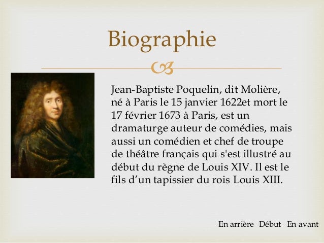 Jean Baptiste Poquelin Moliere