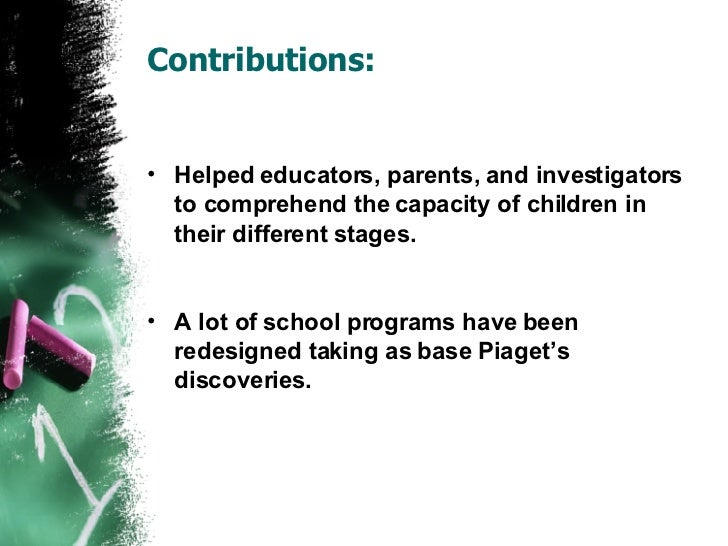 contributions of jean piaget