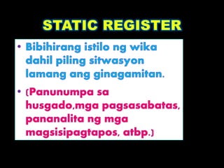 Rehistro ng Wika