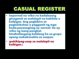 Rehistro ng Wika
