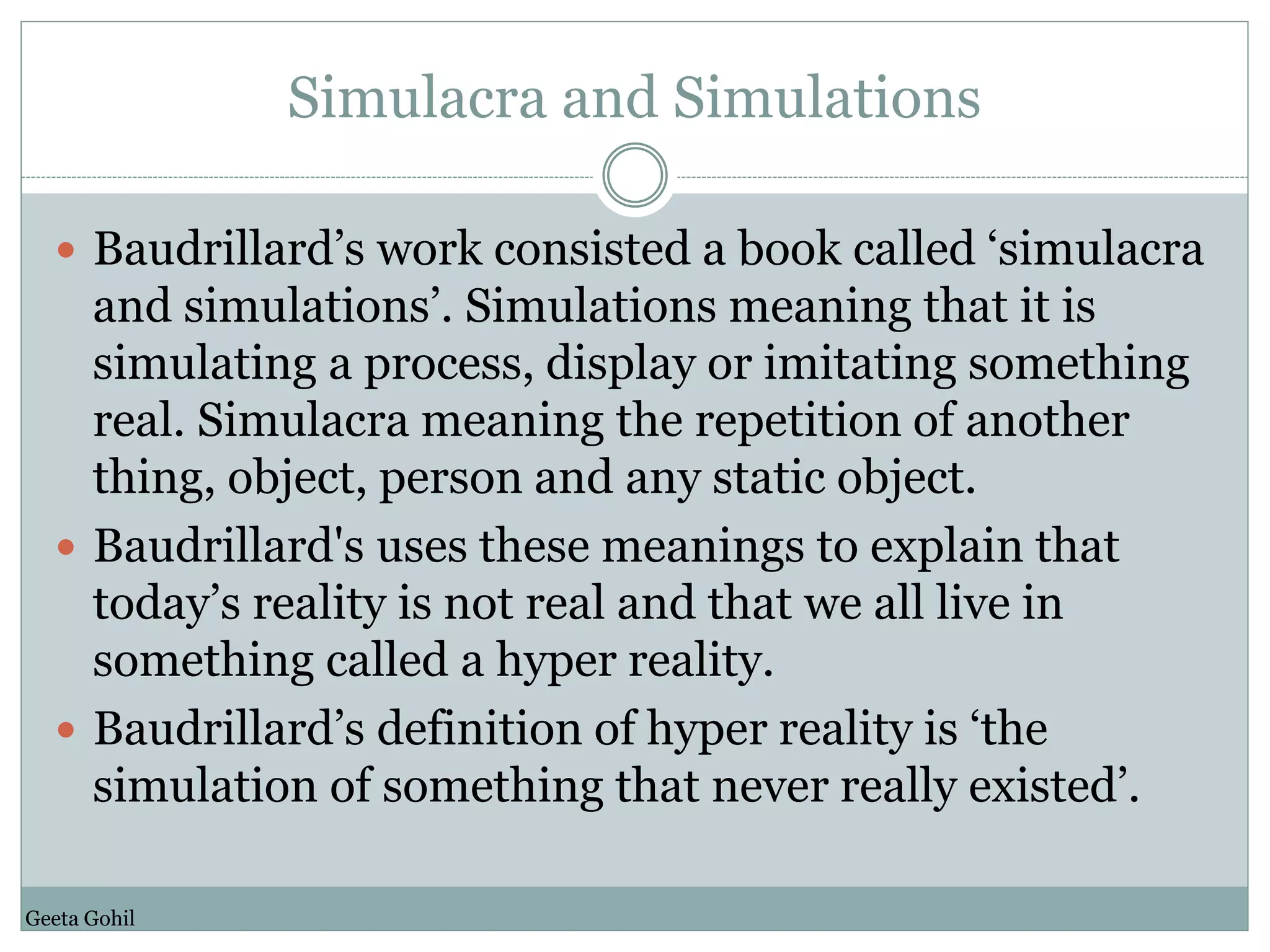 Jean Baudrillard | PPTX