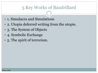 Jean Baudrillard | PPTX