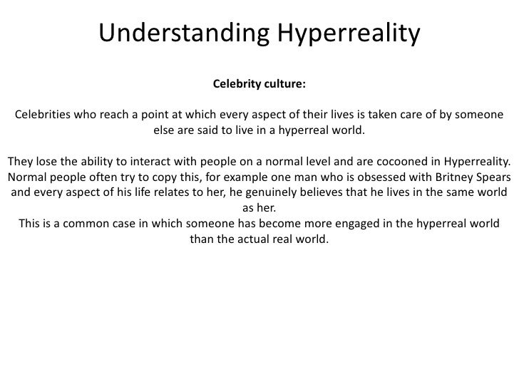 define hyperreality