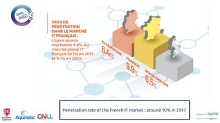 Penetration rate of the French IT market : around 10% in 2017
 
