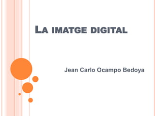 LA IMATGE DIGITAL 
Jean Carlo Ocampo Bedoya 
 