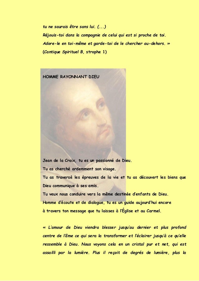 Jean de la croix, maître de prière