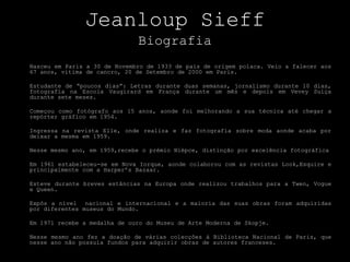 JeanloupSieffBiografia ,[object Object]