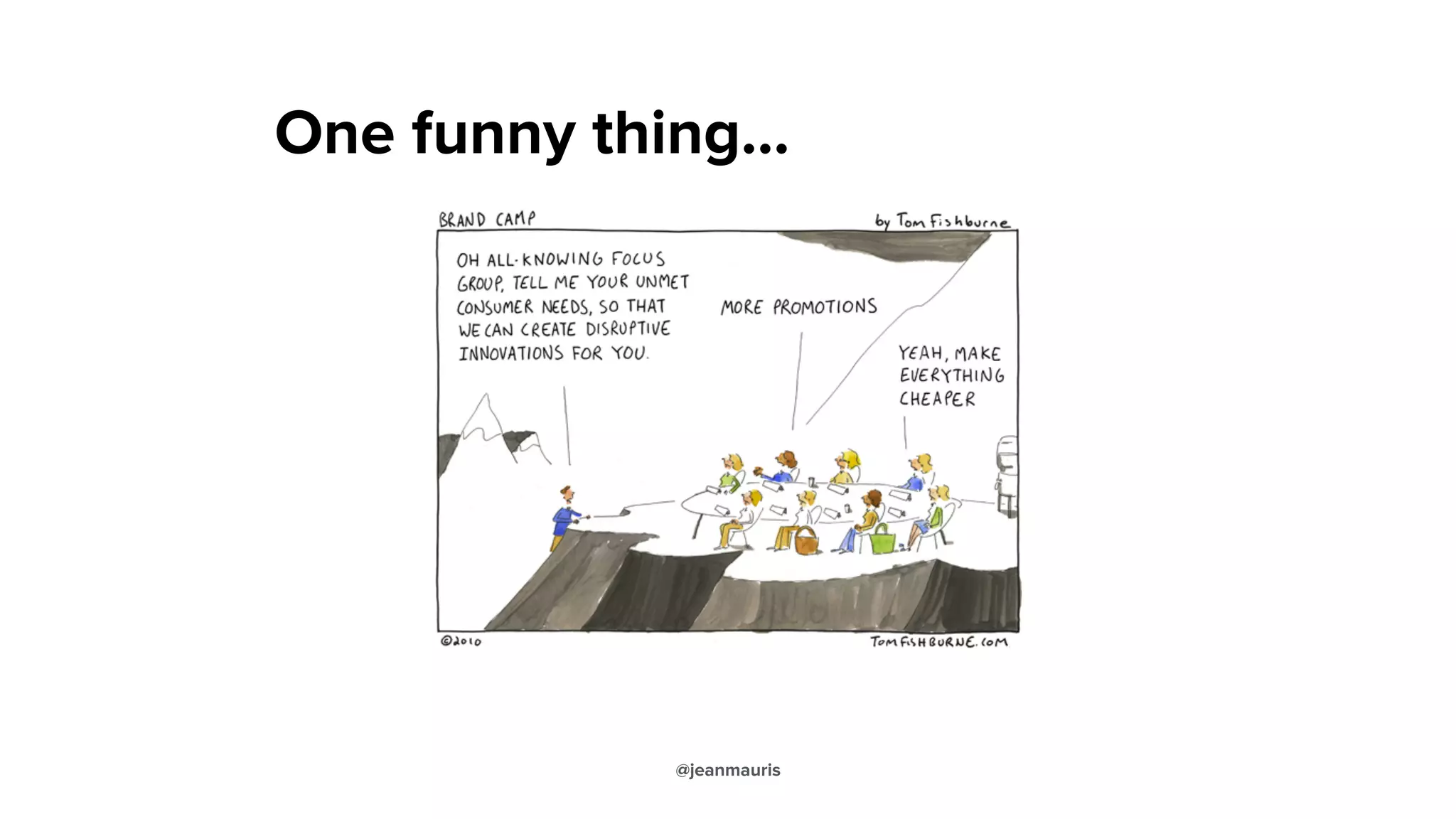 One funny thing…
@jeanmauris
 