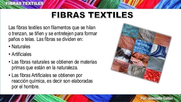Fibras textiles