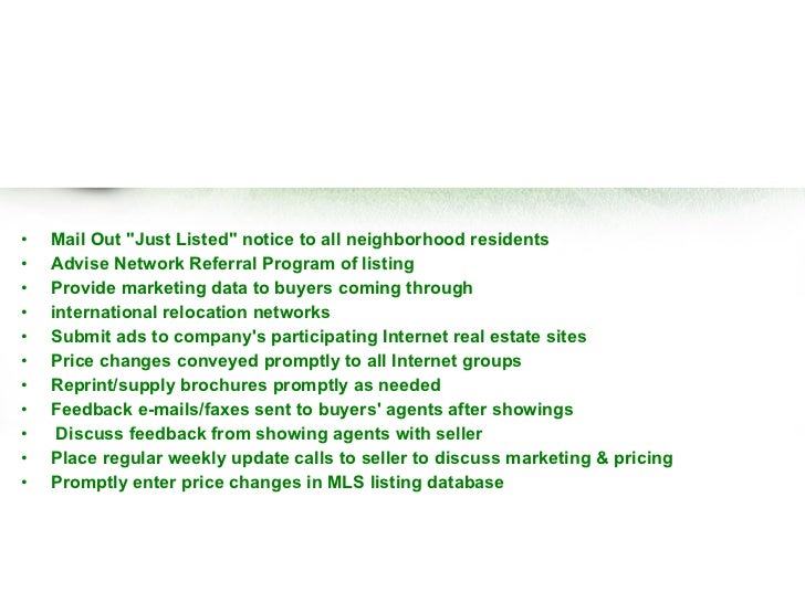 free real estate listing presentation