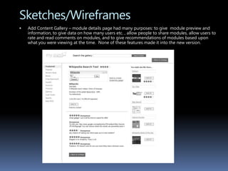 ResearchAfter a thorough competitive analysis of similar sites and analyzing the user experiences, I made some basic recommendations as a starting point for moving forward in our redesign. These recommendations acted more as a spring board rather than the definitive outcome.  Below are the top personalized portals being used today.PageFlakesMy AOLiGoogleMy YahooNetVibes