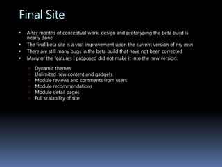 MockupsHere is a first mock up of the default homepage and another showing new user info balloons to show here new content will appear and where to add content and change your theme and layout