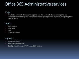 2 User researcherMy role: interaction design