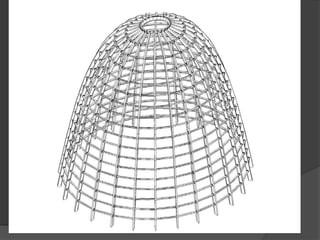 Perspectiva de la
versión definitiva de
la cúpula
 