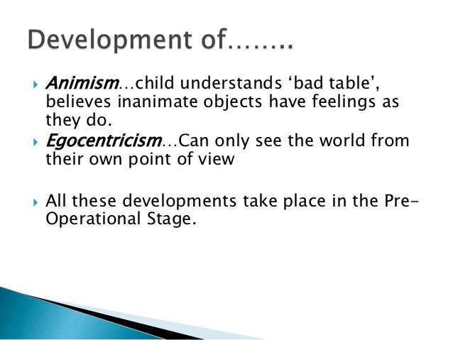 piaget's animism