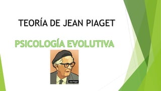 TEORÍA DE JEAN PIAGET
 