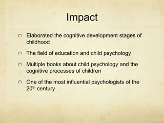 jean piaget impact on education