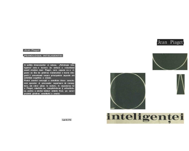 psihologia inteligentei piaget