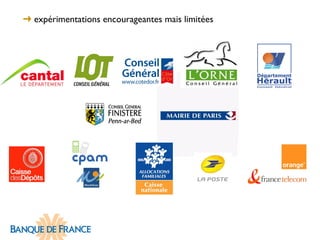 ➜ expérimentations encourageantes mais limitées
 