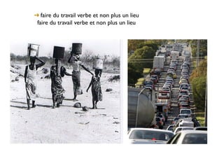 ➜ faire du travail verbe et non plus un lieu
 faire du travail verbe et non plus un lieu
 