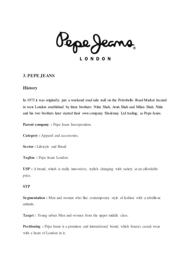 pepe jeans parent company