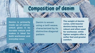 Jeans are one of the most popular types of trousers in Western culture ...