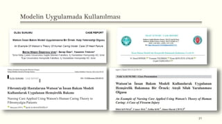 Modelin Uygulamada Kullanılması
21
 