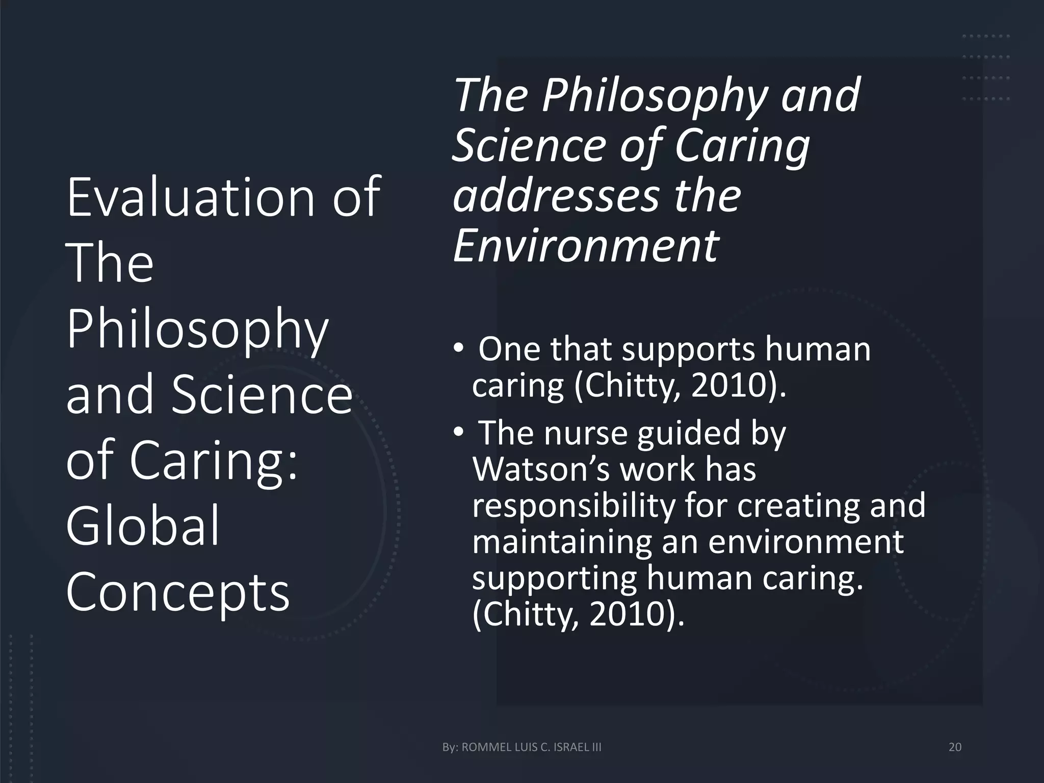JEAN WATSON THEORY OF HUMAN CARING PPTX Jean watson theory of human caring pptx