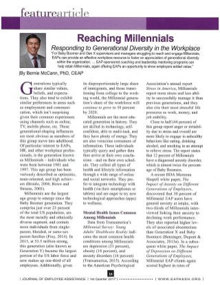 Reaching Millennials - Responding to Generational Diversity in the Workplace