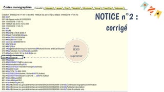 NOTICE n°2 :
corrigé
Zone
B300
à
supprimer
 