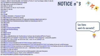 NOTICE n°3
Les liens
sont-ils corrects?
 