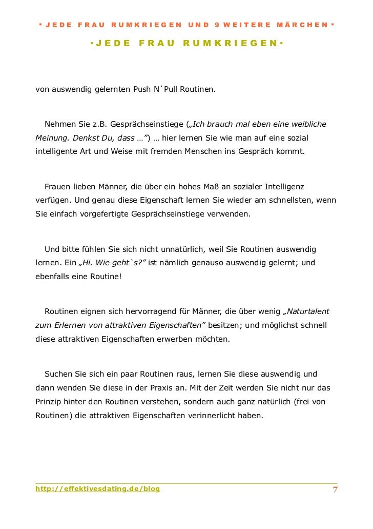Mann flirtet jede frau an