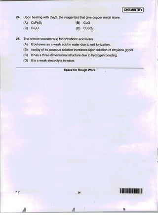 Jee advanced-2014-paper-1-code-2