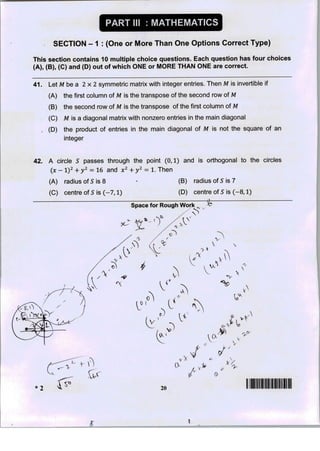 Jee advanced-2014-paper-1-code-2