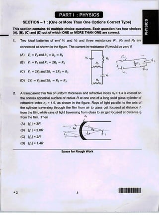 Jee advanced-2014-paper-1-code-2