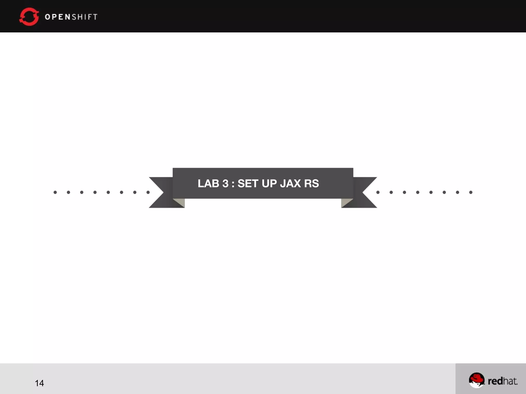 LAB 3 : SET UP JAX RS 14 