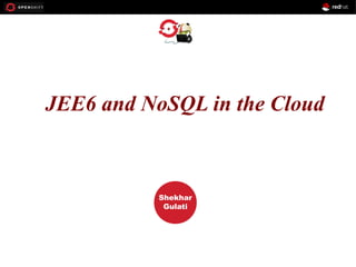 OPENSHIFT
JEE6 and NoSQL in the Cloud
Workshop

PRESENTED
BY

Shekhar
Gulati

 