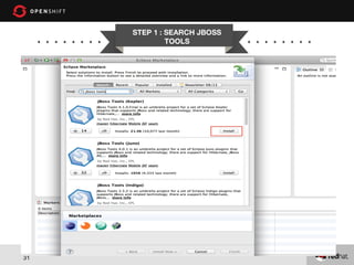 STEP 1 : SEARCH JBOSS
TOOLS

31

 