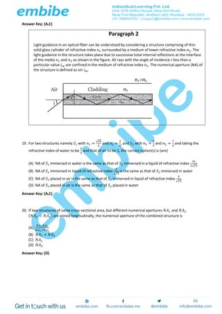 Jee advanced 2015 paper 2 code 3 answer key v1 | PDF