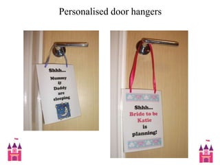 Personalised door hangers