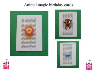  Animal magic birthday cards