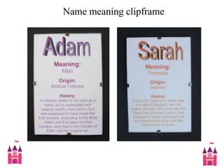 Name meaning clipframe