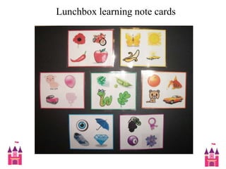  Lunchbox learning note cards