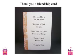  Thank you / friendship card