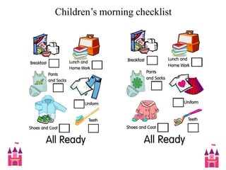 Children’s morning checklist