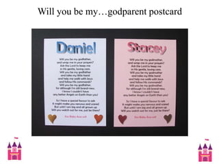 Will you be my…godparent postcard