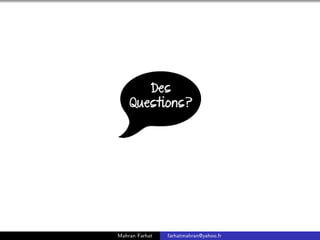 Mahran Farhat farhatmahran@yahoo.fr
 