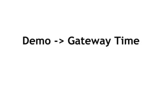 Demo -> Gateway Time
 