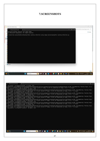 47
7.SCREENSHOTS
 
